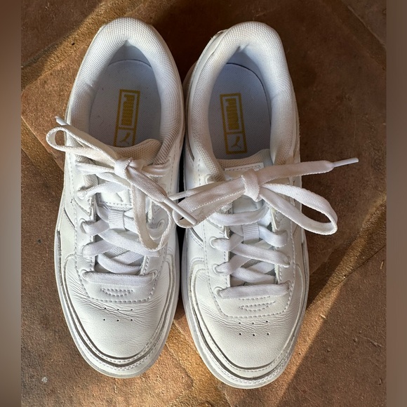 Puma white platform sneakers - Picture 3 of 6